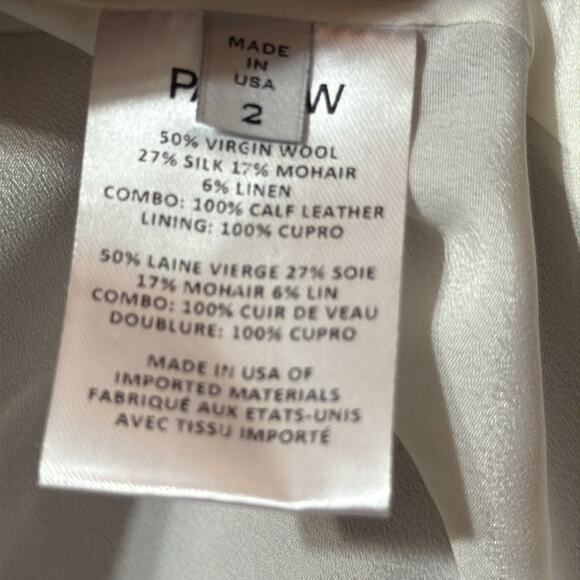 Partow Trench Coat Meadow Wool Silk Size 2 Retailed $2995 - Picture 6 of 6